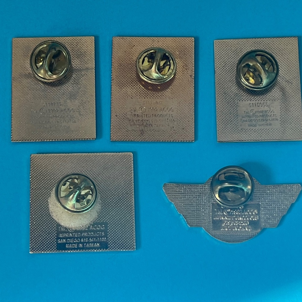Set of  5 Atlanta 1996 Summer Olympics Lapel Hat trading Pins Texaco NationsBank - Picture 7 of 14